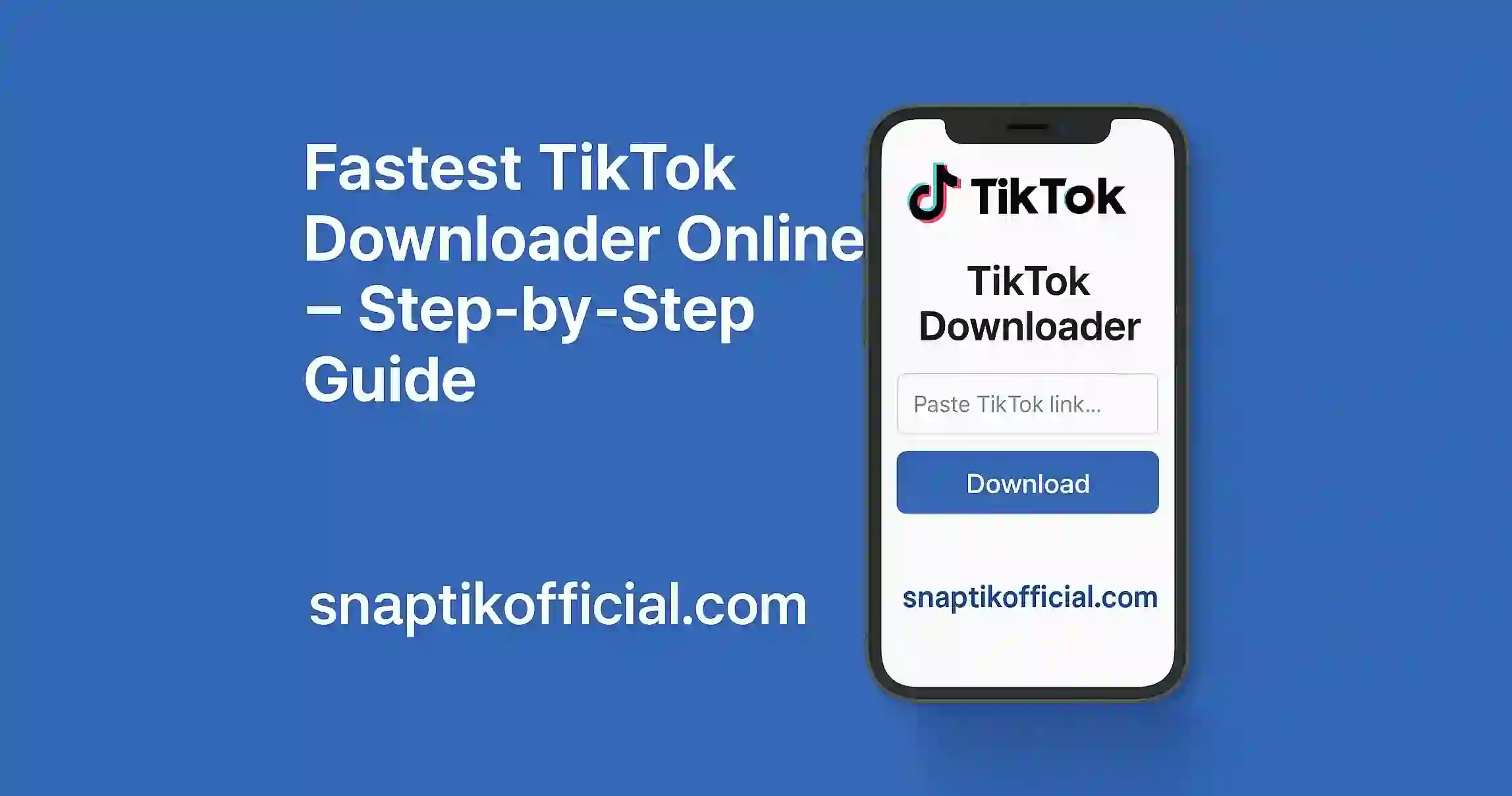 Fastest TikTok Downloader Online – Step-by-Step Guide